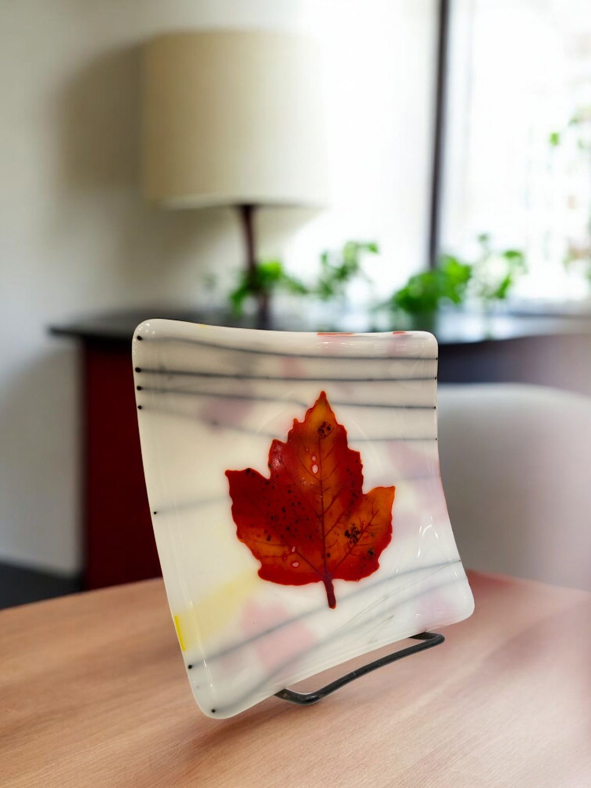 Fall Plate 1, Kiln-formed Glass