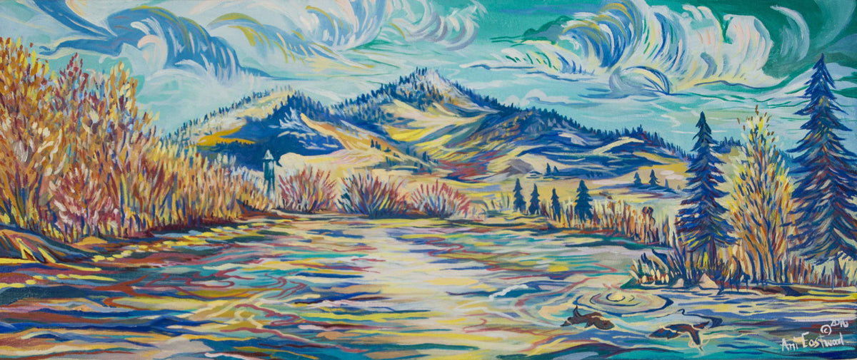 "The Bitterroot River, Mt. Dean Stone Missoula" 2016 Ani Eastwood