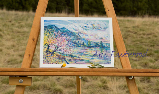 "Cherry Blossoms on Flathead Lake, Montana" 2015 Ani Eastwood