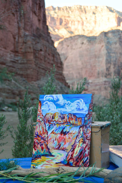 "Upper North Canyon on the L, Grand Canyon" Ani 2024
