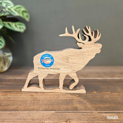 3D Layered Elk Art