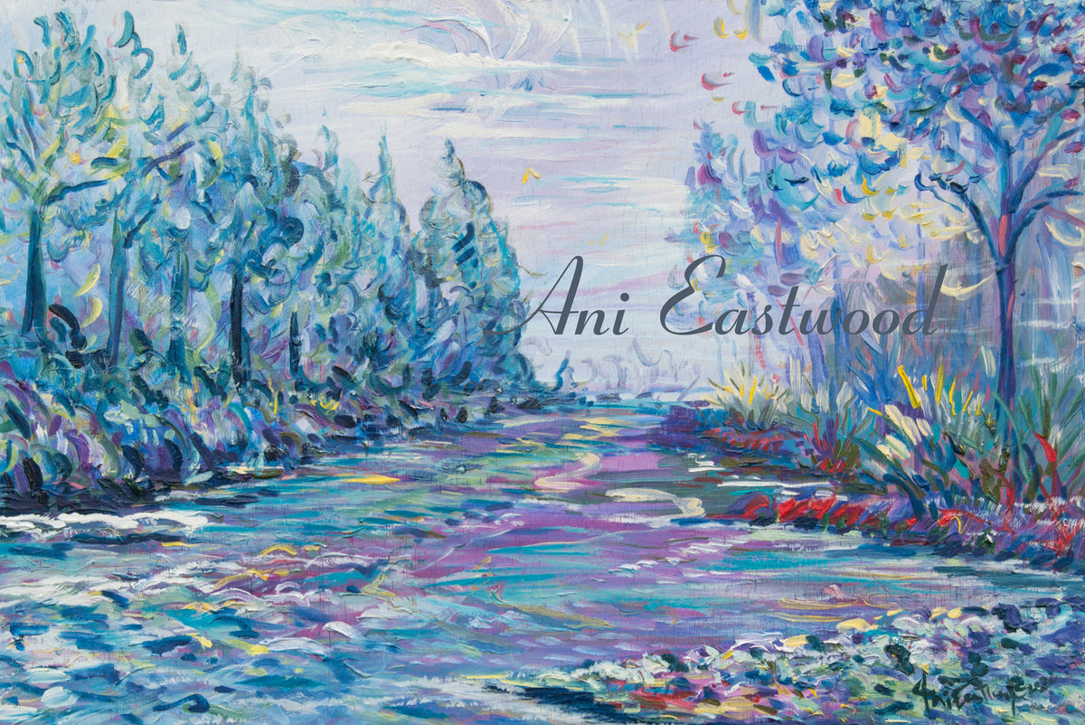 "Bitterroot River in Blue" 2020 Ani Eastwood