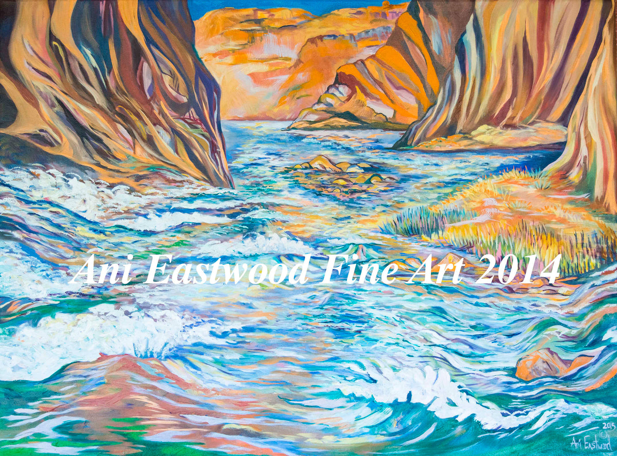 "Crystal Rapid, Grand Canyon" 2009 Ani Eastwood Original Available