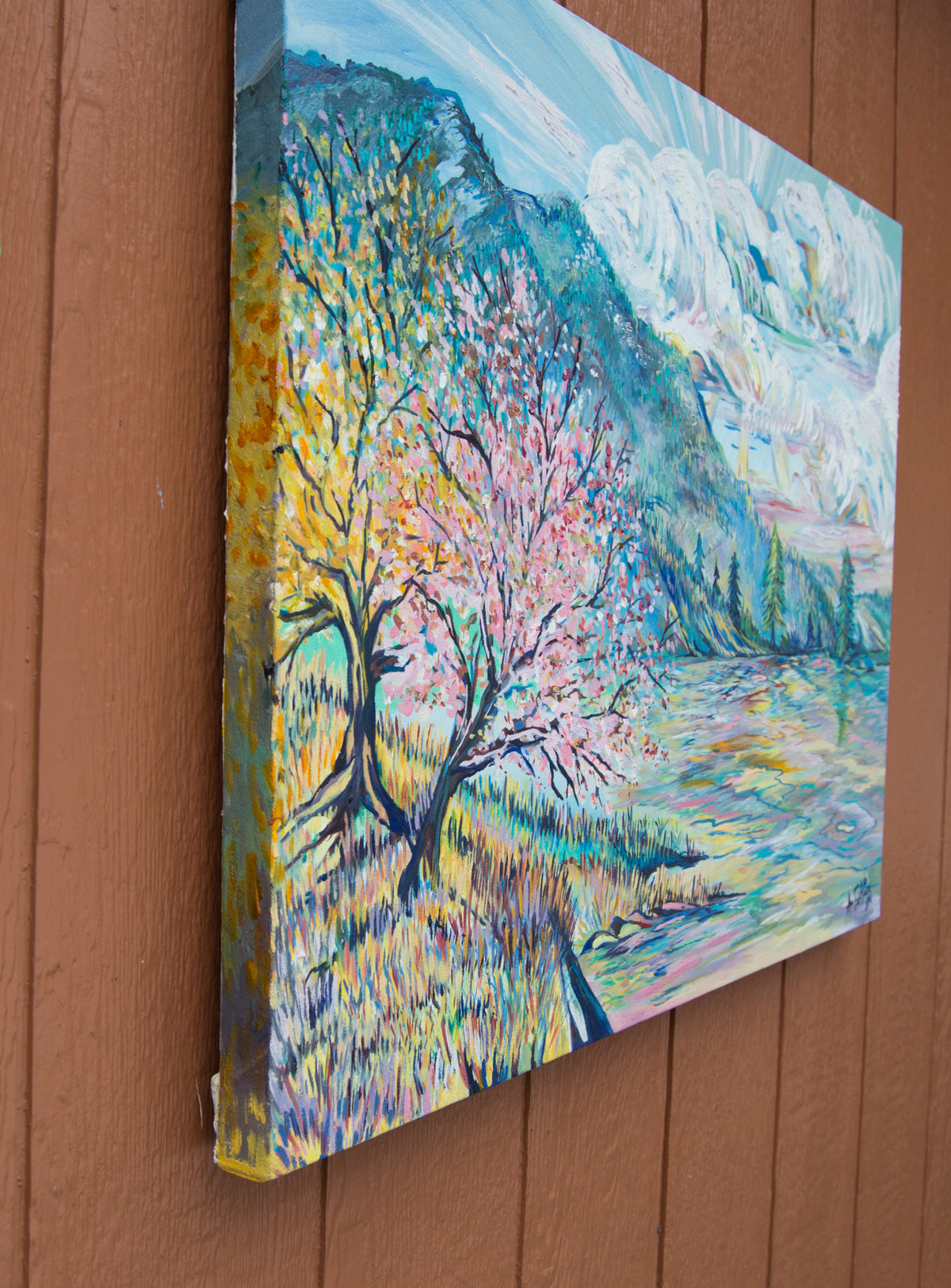 "Cherry Blossoms on Flathead Lake, Montana"  2015 Ani Eastwood
