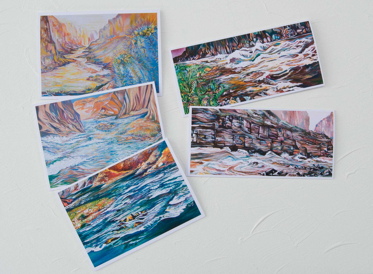 Grand Canyon White Water Greeting Card Assortment 5 cards, Ani Eastwood