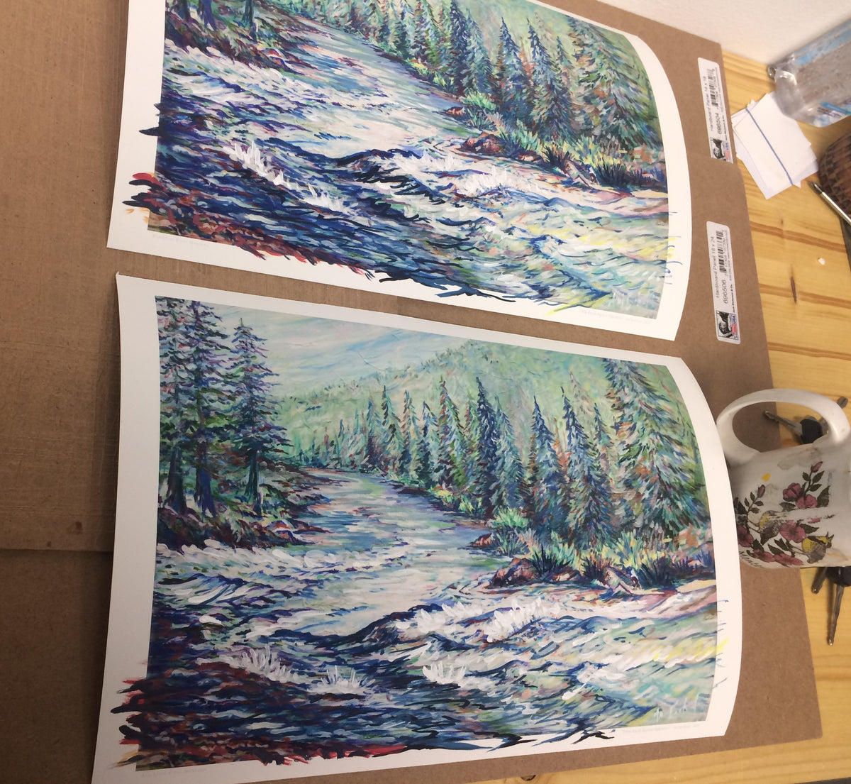 "Thibideau Rapid at High Water, Blackfoot River Montana" 2020 Ani Eastwood
