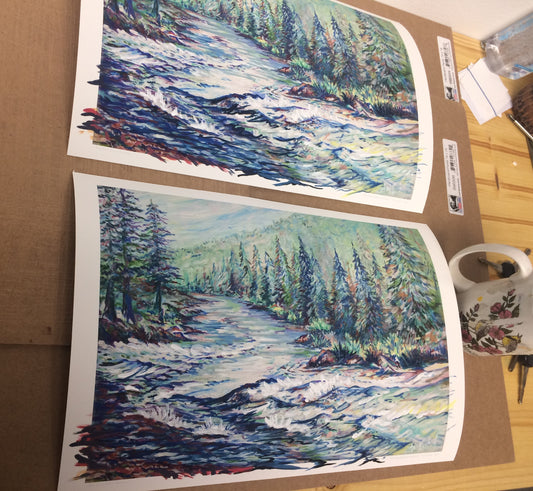 "Thibideau Rapid at High Water, Blackfoot River Montana" 2020 Ani Eastwood