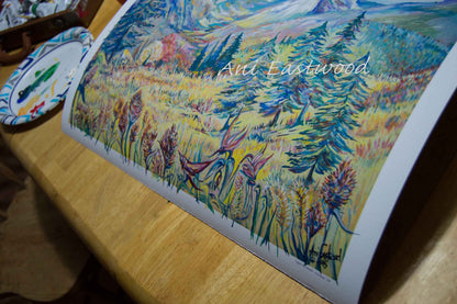 "Trapper's Peak, Montana" 1st limited edition full sized canvas