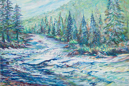 "Thibideau Rapid at High Water, Blackfoot River Montana" 2020 Ani Eastwood
